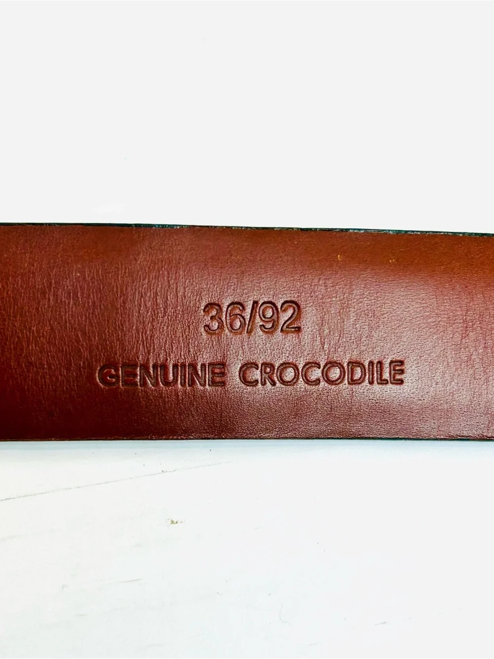 Torino Elite Torino Genuine Hornback Crocodile Black Belt size 36/92
